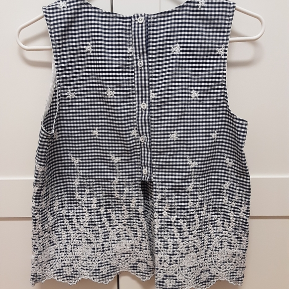 Zara Basic Collection Sleeveless Gingham embroider - Picture 2 of 2